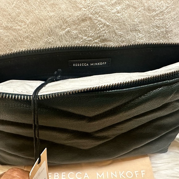 Rebecca Minkoff NWT/Maxi Edie Quilted Leather Shoulder Bag - Picture 12 of 15